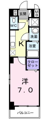 エッセンティア春日野の間取り写真