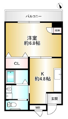 グランドハイツ岸本の間取り写真