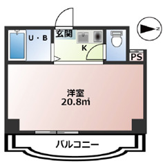 三景マンションの間取り写真