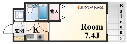 ライオンズマンション三宮東第2の間取り写真