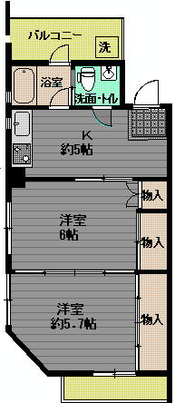 芦屋イシカワビルの間取り写真