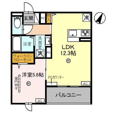 バレンティアの間取り写真