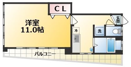 辰巳マンションの間取り写真
