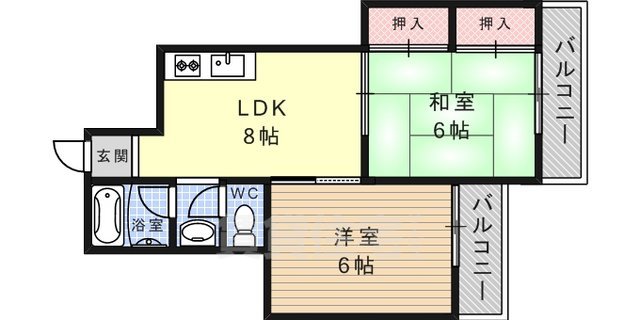 灘南コート一番館の間取り写真