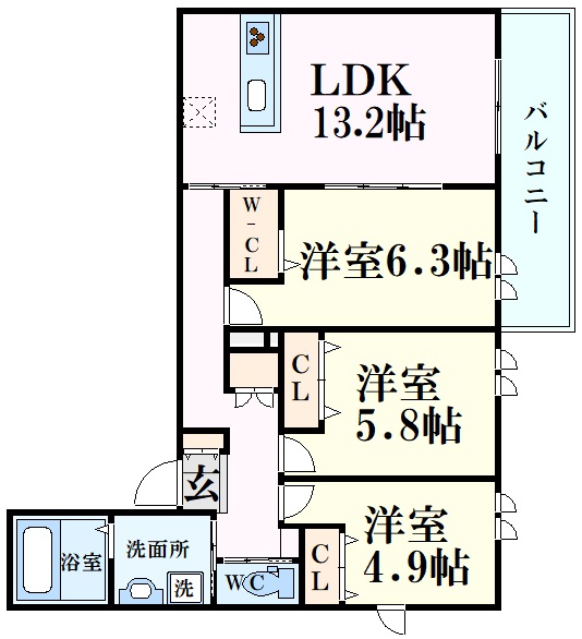 プレシャス小松の間取り写真