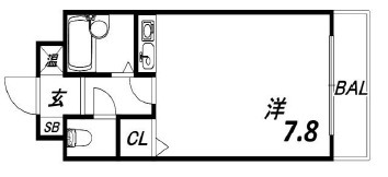クレッシェンド岸地の間取り写真