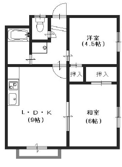 フラワー芦屋の間取り写真