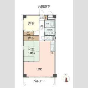 夙川喜一マンションの間取り写真