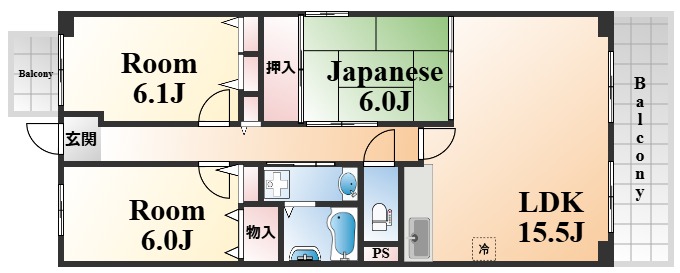 フォリア岡本の間取り写真