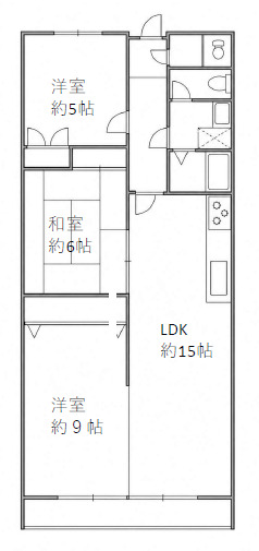 芦屋松浜ハイツの間取り写真