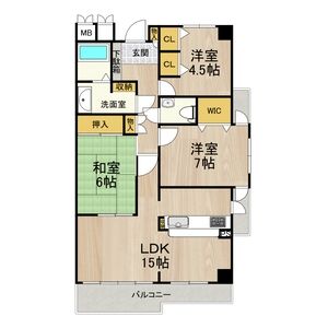アーデンコート住吉川の間取り写真