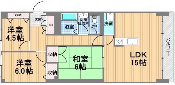 岡本エクセルの間取り写真