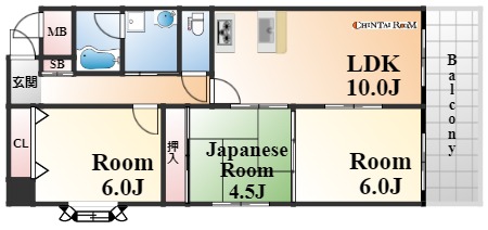 HACHIBUSE六甲の間取り写真