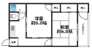 福住マンションの間取り写真