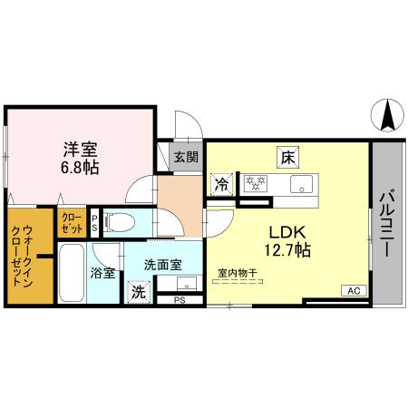 CalmCourt門戸の間取り写真