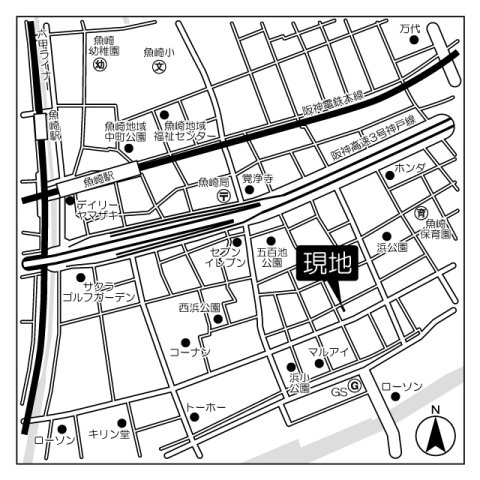 魚崎南町3丁目戸建の地図写真