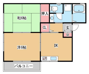 サンコートの間取り写真