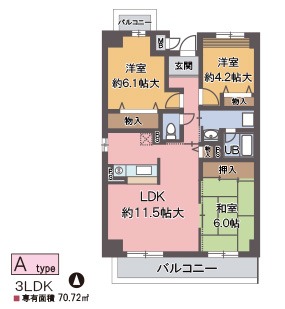 ソアール門戸荘の間取り写真