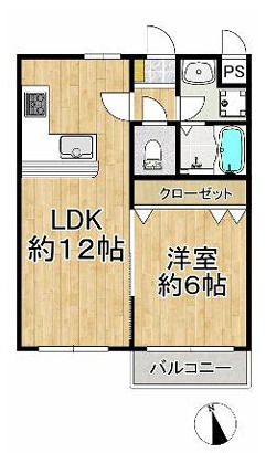 ハーモニーコート宮町の間取り写真