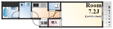シャンティ神戸三宮の間取り写真