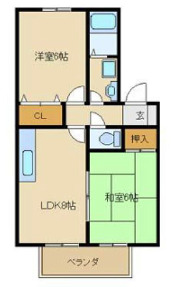 ジュネスAKAIの間取り写真