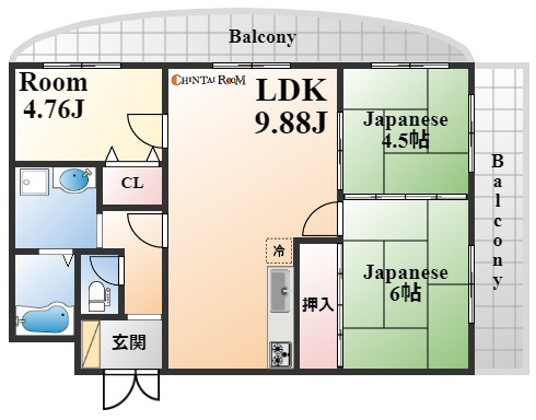 ベルレーブ本山の間取り写真