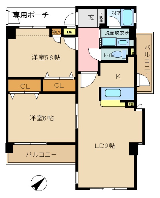 ヒルズ三番町の間取り写真