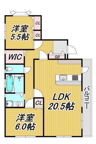 フェリッツ上甲子園の間取り写真