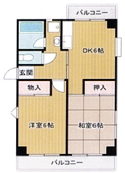 白い小さなMansion六甲の間取り写真