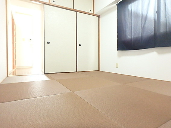 白い小さなMansion六甲の居間写真