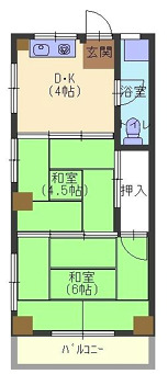 栄マンションの間取り写真