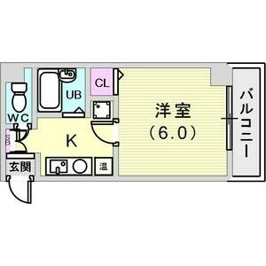 ヒューネット神戸元町通の間取り写真