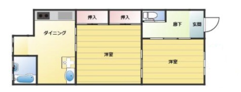 灘中央ビルの間取り写真