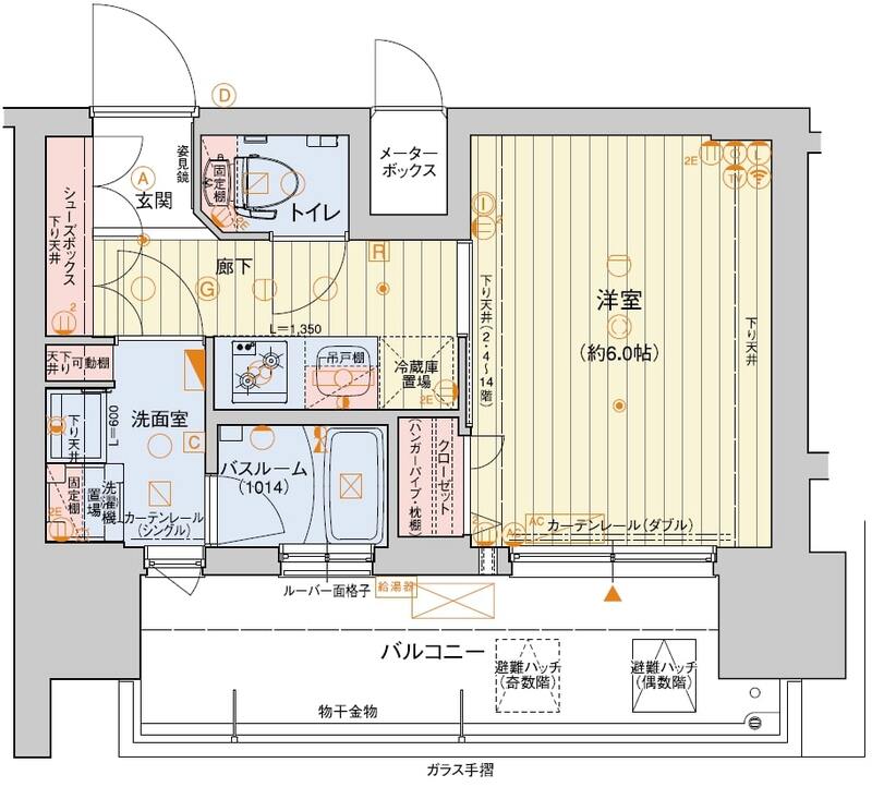 レオンコンフォート神戸山手通の間取り写真