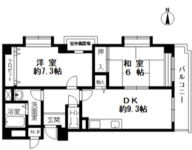 中島マンションの間取り写真
