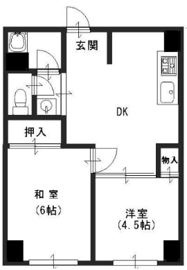 グランディア北野 山本通りの間取り写真