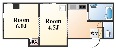 青電マンションの間取り写真