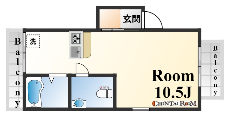 津の峰マンションの間取り写真