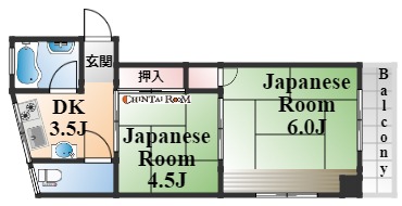 王子コーポの間取り写真