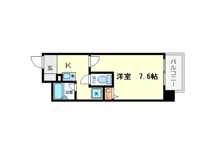 プレサンス新大阪の間取り写真