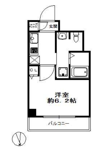 スワンズシティ南森町の間取り写真