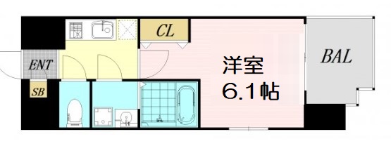 エスリード天王寺町北の間取り写真