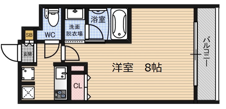 GateCourt Osaka Fukushimaの間取り写真