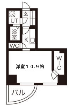 エグゼ難波東の間取り写真