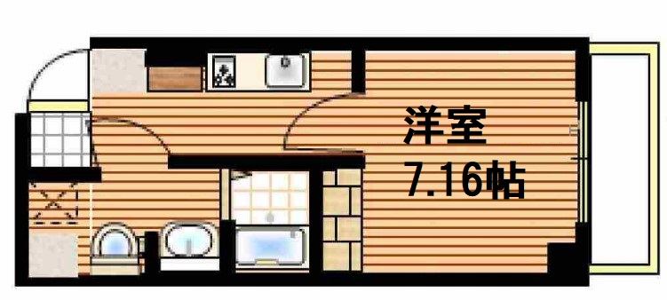 ロイヤルコート立売堀の間取り写真