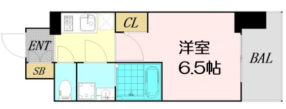 エスリード大阪城南グランデュクスの間取り写真