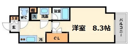 ミヤレジデンス新町の間取り写真