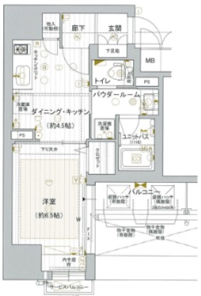 プレサンスNEO心斎橋の間取り写真
