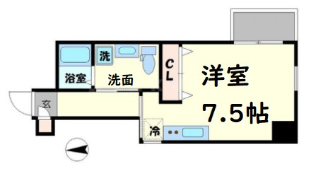 アクアプレイス北浜の間取り写真