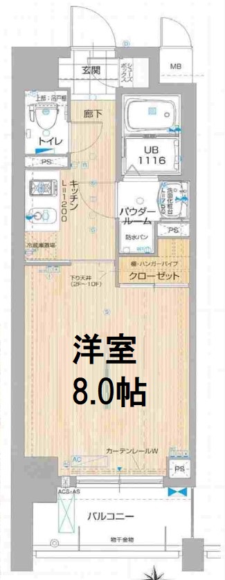 エイペックス新大阪の間取り写真